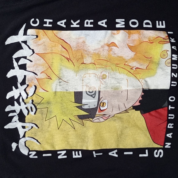 NARUTO UZUMAKI NINE TAILS CHAKRA MODE T-Shirt - Picture 4 of 4